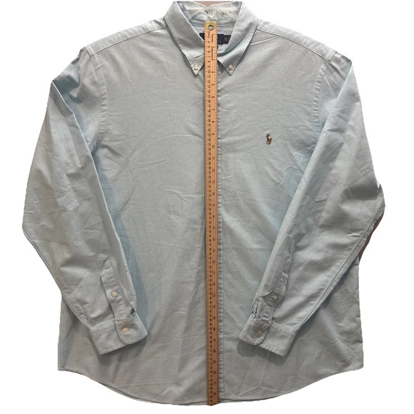 Polo Ralph Lauren XXL Turquoise Blue Pony Mens Button Down Shirt EUC & Fast Ship - Picture 4 of 6